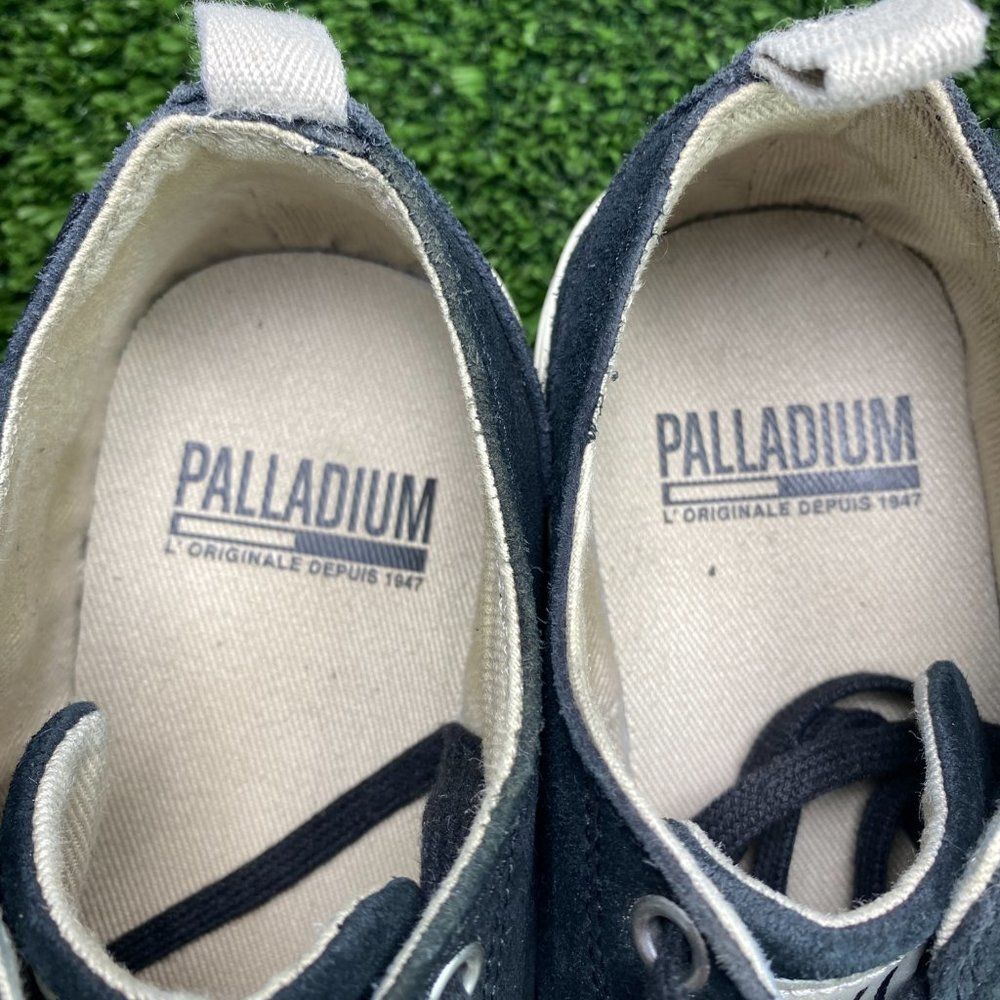 Palladium Wander Lace Sneakers Womens 6.5 Black Minimalist Casual Suede Comfy - Picture 9 of 10